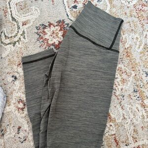 lululemon athletica Charcoal Striped Leggings